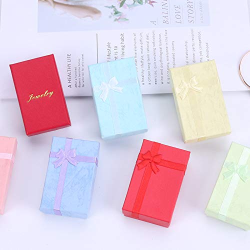 [Australia] - WICHBEEN 24pcs Assorted Jewelry Gifts Boxes for Rings,Pendants,Earring,Necklaces,Cardboard Boxes with Padding for Christmas,Birthday,Anniversaries,Valentine’s Day,Mother's Day and other festivals 24 