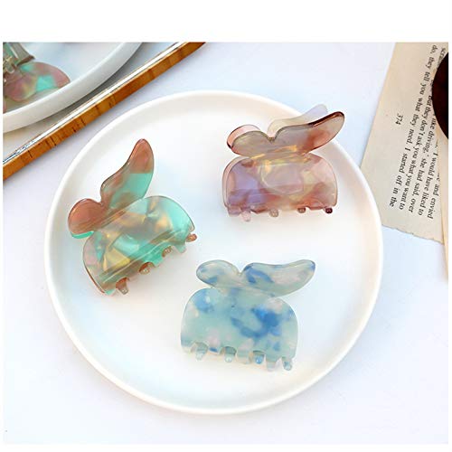 [Australia] - 4 Pcs Butterfly Hair Claw Clips Vintage Hair Clamps Non-slip Hair Claw Jaw Clips Hair Catcher Barrette Head Piece for Women Girls Fashion Accessories Headwear 