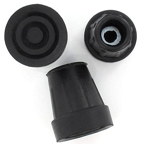 [Australia] - Qty: 4x 18/19mm 3/4" Rubber Ferrules For Walking Sticks - Black - By Lifeswonderful® 