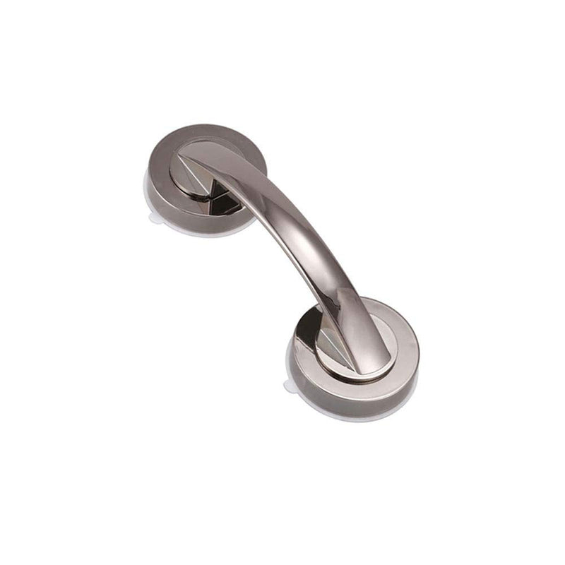 [Australia] - Suction Grab Bar, Bathroom Support Handle Anti Slip Grip Safety Handrail, Shower Grab Rail Super Suction Cup Handle for Door, Window, Cabinet-Silver Silver 
