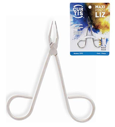 [Australia] - Silver PROFESSIONAL TWEEZERS with Easy Scissor Handle, The BEST PRECISION EYEBROW TWEEZERS Men/Women; Tools for EYEBROWS Facial Hair, Ingrown Hair, Blackhead, Fine Hair; Model 57FC MADE IN MEXICO 