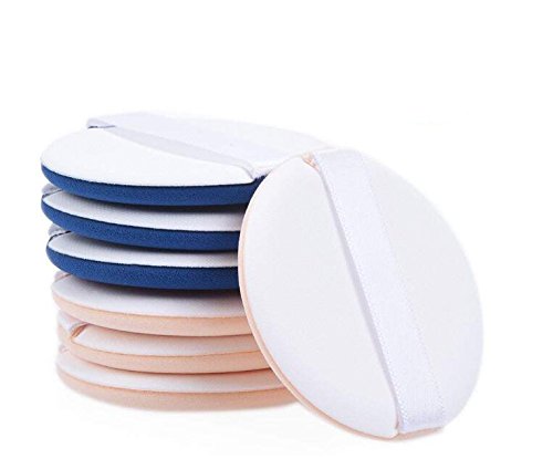 [Australia] - 1Sets 7 PCS Multifunctional Air Cushion Puff Wet and Dry Reusable BB Cream Foundation Liquid Silicone Pad Loose Powder Sponge Egg Beauty Tool for Travel and Daily Life (Blue Color) Blue Color 