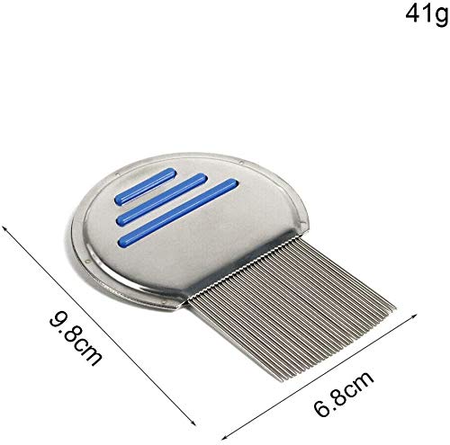 [Australia] - Lice Nit Comb Get Down Stainless Steel Metal Tooth Head Long Teeth/Professional Stainless Steel Nit Comb for Head Lice Treatment,Reusable,Removes Louse Nits (Pack of 2) Pack of 2 