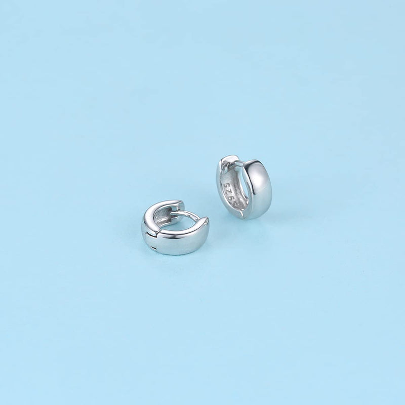 [Australia] - 5.5mm 8mm 11mm Tiny Huggie Hoop Earrings 925 Sterling Silver Mini Small Hinged Cartilage Tragus Sleeper Hugging Hoops Earrings For Men Women Tiny 5.5mm inner diameter 