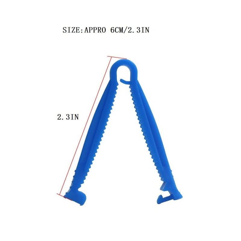 [Australia] - XUKE Sterile 40 Blue Umbilical Cord Clamps for Veterinary, Home Birth, Obstetrical Kit, Midwife Emergency Birth Supply, Ear Syringe, Snot Sucker, Mucus Sucker and Nasal Bulb Syringe 