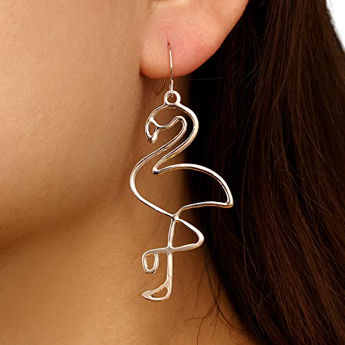 [Australia] - Dcfywl731 2Pcs Flamingo Dangle Earring Necklace Set Romantic Bird Jewelry for Women style3 