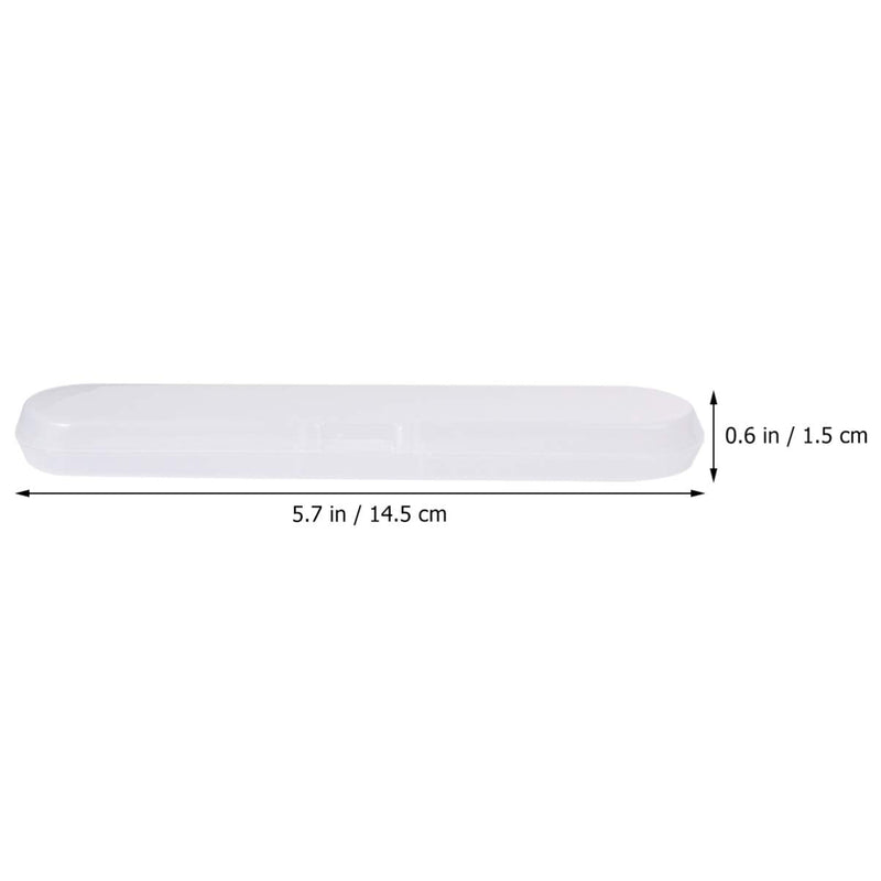 [Australia] - EXCEART 2Pcs Thermometer Case Plastic Digital Thermometer Storage Box Thermometer Containers for Baby Adult 14.5x3x1.5cm (Transparent Color) 