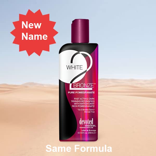 [Australia] - Devoted Creations White 2 Bronze Pomegranate sunbed tanning lotion cream (250ml bottle) 