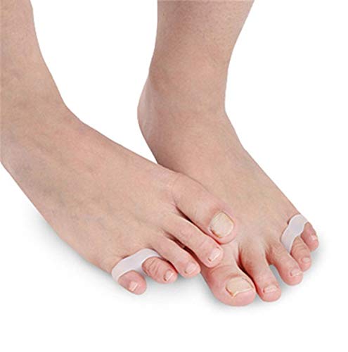 [Australia] - Pedimend Silicone Gel Double Loop Toe Separator (1PAIR) - Toe Separator for Overlapping Toes - Little Finger Hallux Valgus Protector - UNISEX - Foot Care 