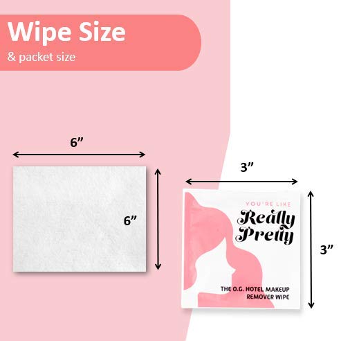 [Australia] - LA Fresh Makeup Remover Facial Cleansing Wipes Pack of 50ct Individually Wrapped 6x8” Wipes Made With Vitamin E To Leave Skin Soft And Smooth Convenient Size For Purse, Gym Bag, Nightstand, Car, Travel Size 50 Count 