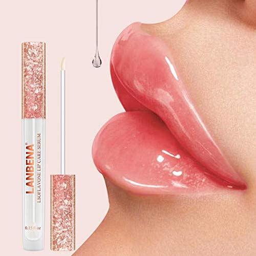 [Australia] - LANBENA Natural Lsoflavone Lip Plumper Lip Care Moisturizing Serum Anti- Wrinkles Lip Gloss 