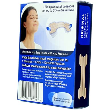 [Australia] - Breathe Right Nasal Strips, Original, 30 Large, Tan Strips 