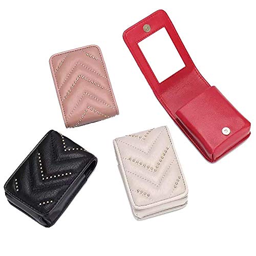 [Australia] - Lipstick Case I Cute Portable Makeup Bag Cosmetic Pouch I Lipstick Holder Makeup Organizer (RED) RED 