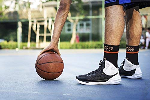[Australia] - Thx4COPPER Infused Compression Ankle Brace, Silicone Ankle Sleeve Support, Pain Relief from Plantar Fasciitis, Achilles Tendonitis- Reduce Foot Swelling & Prevent Ankle, Single Large 