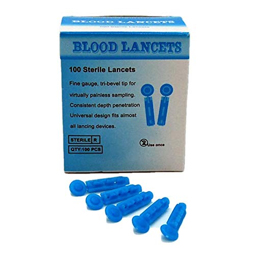 [Australia] - 100 x 28G Valuemed Fully Compatible Blood Lancets Fit Most Auto-Lancing Devices Including EasyLife, eBwell & On Call (100) 100 