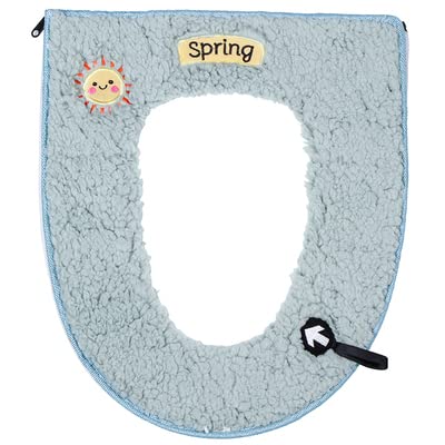 [Australia] - 2Pcs Universal Soft Home Toilet Seat Cushion with Hanging Loop Bathroom Soft and Warm Washable Toilet seat Cover Pads Green 