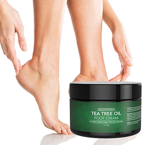 [Australia] - Tea Tree Oil Foot Cream - Instantly Hydrates and Moisturizes Cracked or Callused Feet - Rapid Relief Heel Cream - Natural Treatment Helps & Soothes Irritated Skin, Athletes Foot, Body Acne 2 Ounce (Pack of 1) 