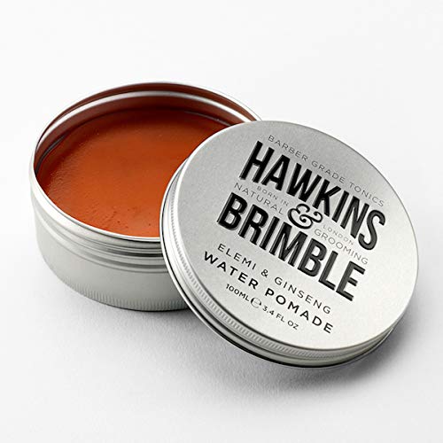 [Australia] - Hawkins & Brimble Mens Water Pomade 100ml - H2O Based Hair Styling/Grooming | Firm Hold Allows for Re Styling | High Shine Non Greasy Finish and Washes Out Easily 