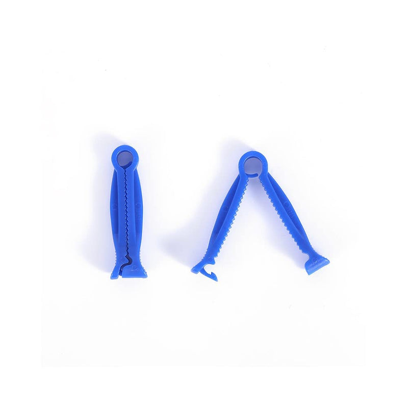 [Australia] - XUKE Sterile 40 Blue Umbilical Cord Clamps for Veterinary, Home Birth, Obstetrical Kit, Midwife Emergency Birth Supply, Ear Syringe, Snot Sucker, Mucus Sucker and Nasal Bulb Syringe 