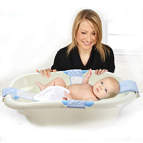 [Australia] - YUEMING Baby Bath Net, Bathtub Support Net Non-Slip Baby Bath Seat Adjustable Sling Comfortable Baby Bath Mesh Accessories for Newborn Shower and 0-8 Month Infant Bathing 