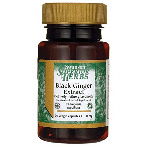 [Australia] - Swanson Black Ginger Extract - Promotes Healthy Blood Circulation and Physical Vigor - May Aid Heart Health, Muscle Tissue, and Mental Wellbeing - (30 Veggie Capsules, 100mg Each) 2 Pack 