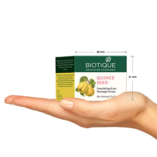 [Australia] - Biotique Quince Seed Nourishing Face Massage Cream 50 gm /1.69 Oz I Normal To Dry Skin 