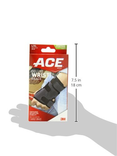 [Australia] - ACE Deluxe Wrist Brace, Left, Large/Extra Large Large/X-Large (Pack of 1) 