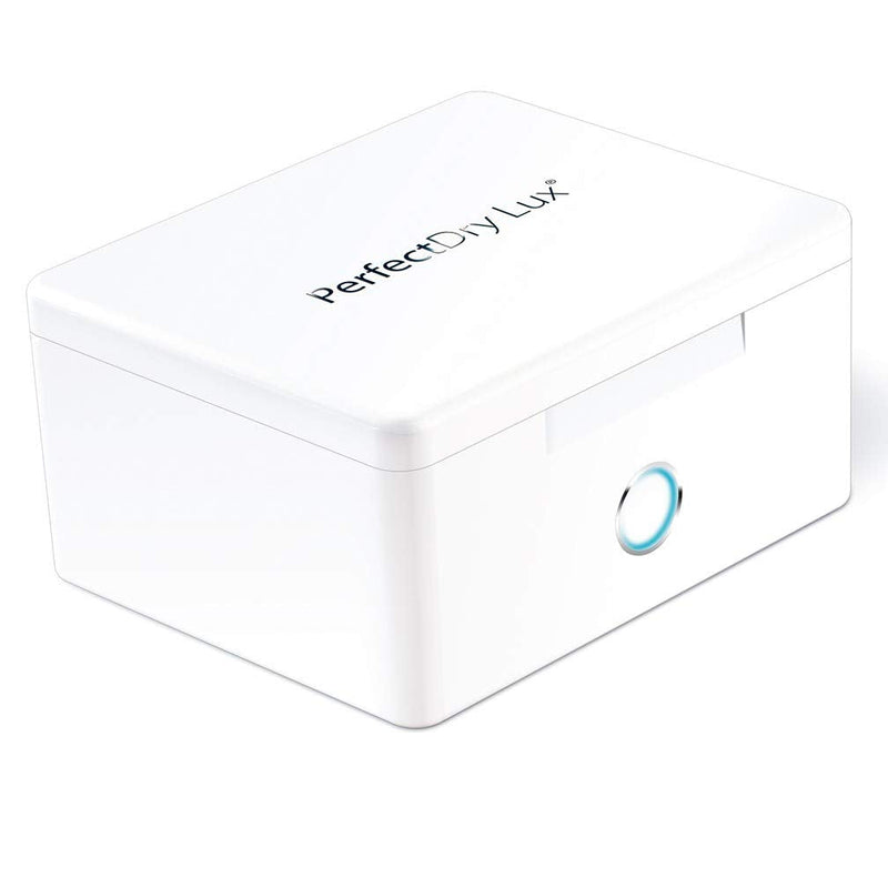 [Australia] - PerfectDry LUX | World's Fastest Hearing Aid Dryer, Dehumidifier Accessory | UV-C Ultraviolet Light Box Kit | Removes Sweat & Moisture from Hearing Aids, Airpods, Wireless Earbuds, Ear Amplifiers 