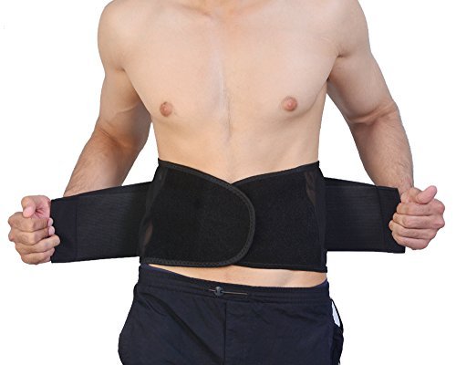 [Australia] - Body and Base TM, Adjustable Neoprene Double Pull Lumbar Support Lower Back Belt Brace Pain Relief ((XX-Large (40-44) inches)) (XX-Large (40-44) inches) 