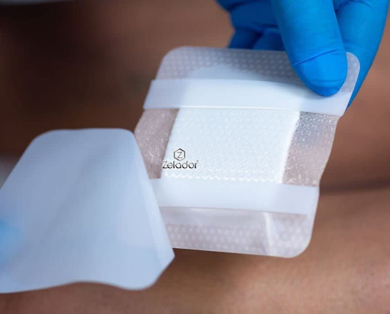 [Australia] - Silicone PU Foam Dressing (Moderex Border Plus) with Border and Optisil Silicone Contact Layer (10x10cm x 10) 10x10cm x 10 