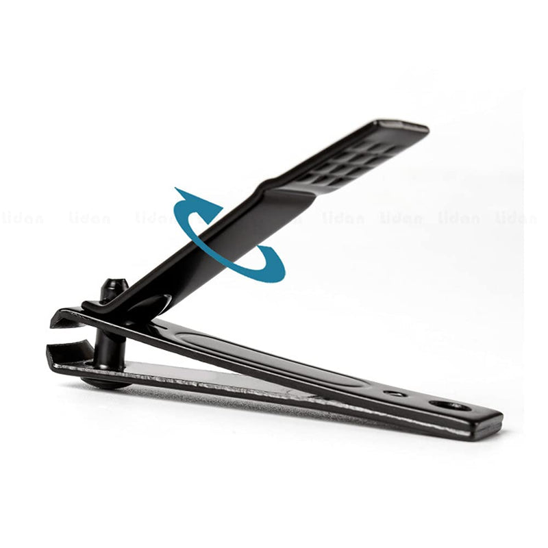 [Australia] - Nail Clippers, Made with Heavy Duty Stainless Steel, Sharp Nail Trimmer Pedicure for Thick Fingernail Toenail Men Women - Black 