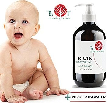 [Australia] - Castor Oil 500 ml Cold Pressed BEST 100% Pure Hair Oil For Hair Growth, Face, Skin Moisturizer, Scalp, Thicker Eyebrows And Eyelashes (17.59 OZ 500 ML) 