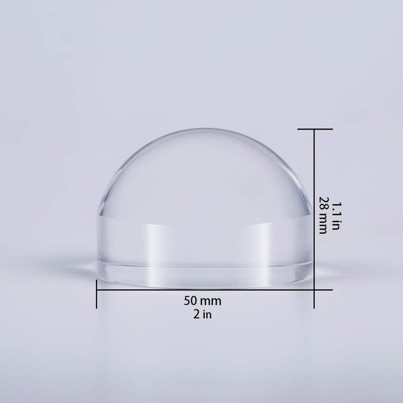 [Australia] - 2'' Magnifying Dome - Optical Acrylic Portable Paperweight Magnifier Extremely Clear Reading Aid Magnifying Glass Dome Easy to Glide for Reading Books,Map,Newspaper and Magazine by BIJIA(50mm) … 