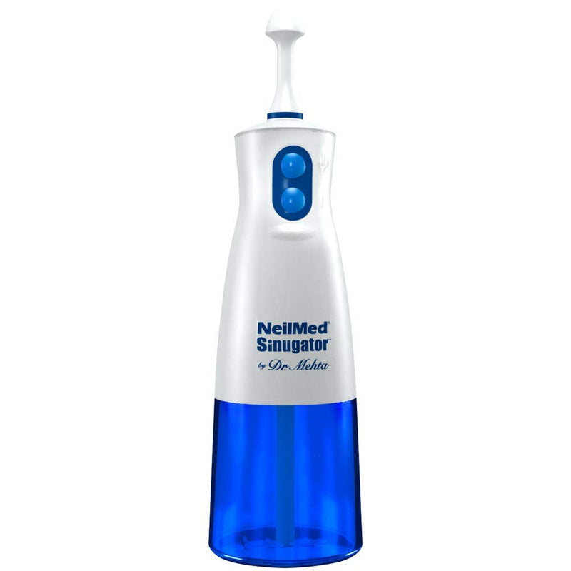 [Australia] - NeilMed Sinugator Cordless Pulsating Nasal Wash Kit with One Irrigator, 30 Premixed Packets and 3 AA Batteries 