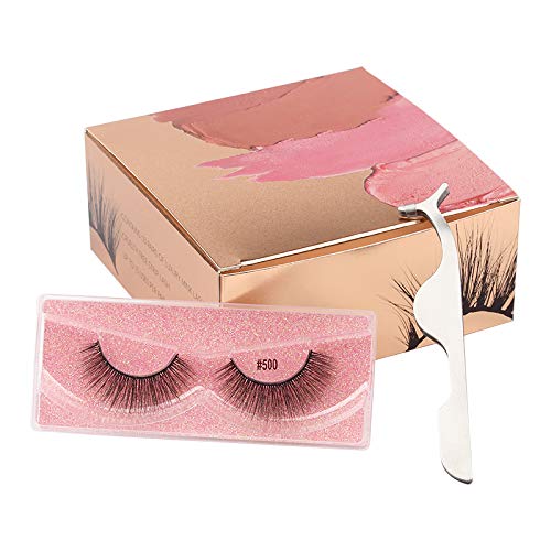 [Australia] - Vayator 10 Pairs Wholesale Eyelashes Mink Eyelashes Thick Natural Long False Eyelashes 3D Mink Lashes High Volume Soft Dramatic Eye Lashes Makeup With Tweezer tool #500 (#500) 