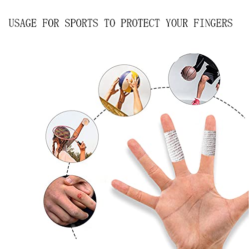 [Australia] - Finger Bandage Finger Bobs Cots 15x600mm Finger Tubular Bandage Finger Buddies Dressings for All Types of Finger Injury(White 20pcs) 