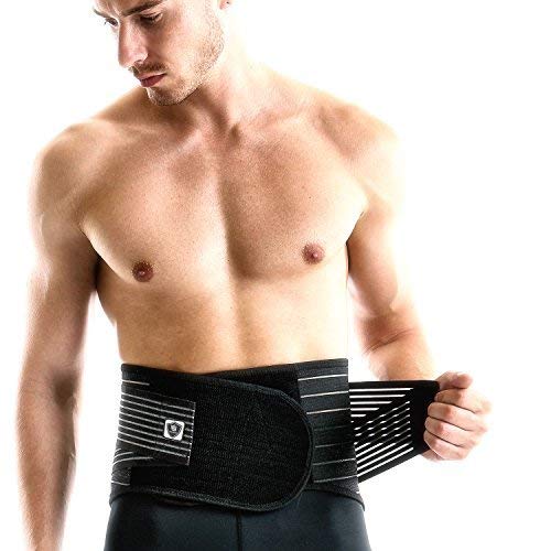 [Australia] - Vital Salveo-Adjustable Lower Back Support Back Brace Relieve Back Pain Lifting Work Scoliosis Brace Sciatica C-Fit(Large) Large 