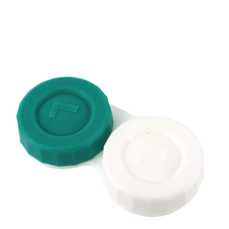 [Australia] - SPORTS WORLD VISION Contact Lens Cases 10pcs | Flat Screw Top Design | Storage Travel Cases | Lenses Holder Box | Left and Right Marked Made in UK | Bulk Buy 