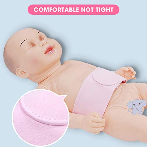 [Australia] - 2pcs Hernia Belt,ANGGREK Hernia Therapy Children Infant Baby Umbilical Hernia Belt Hernia Therapy Belt (Pink)(Pink) Pink 