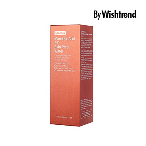 [Australia] - [BY WISHTREND] Mandelic acid 5% Skin prep water, gentle facial exfoliate, aha toner, 120ml, 4.06oz | Smooth skin texture, Helping pigmentation 