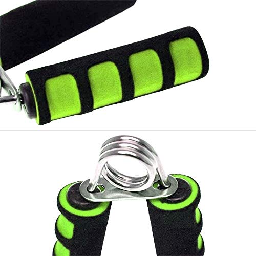 [Australia] - WooZuu 2 Pack Hand Grips Strengthener, Foam Hand Gripper Exerciser Finger Wrist Forearm Strength Trainer Muscle Builder Black/Green 