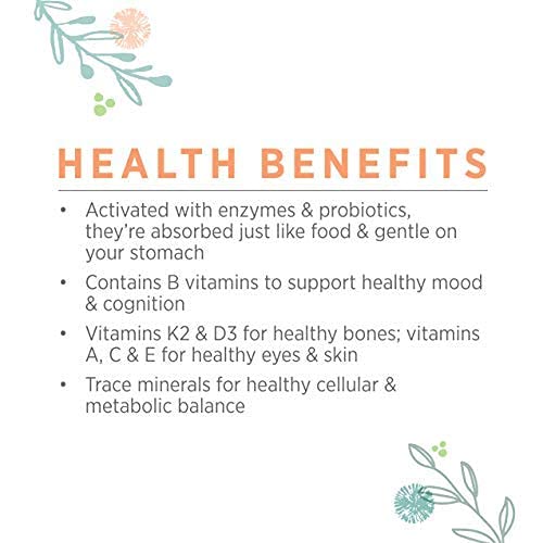 [Australia] - Pure Synergy Multi•Vita•Min | 60 Tablets | Made with Organic Ingredients | Non-GMO | Daily Multivitamin Made with Organic Vegetables and Fruits 