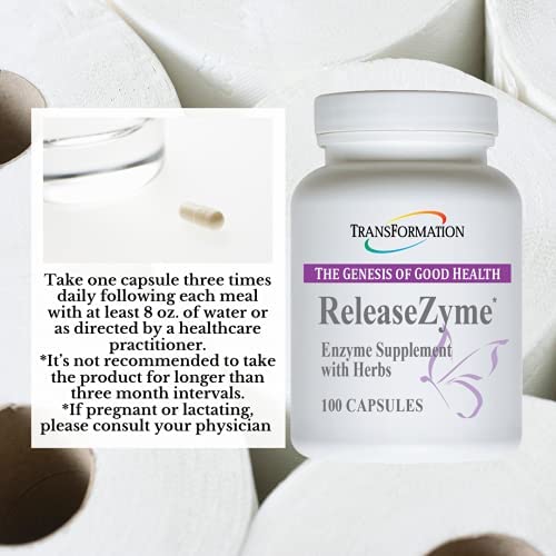 [Australia] - Transformation Enzymes ReleaseZyme, - #1 Practitioner Recommended - Provide's Digestive Support and Encourage Improved Delivery Of The Herbal Ingredients - 100 Capsules, 