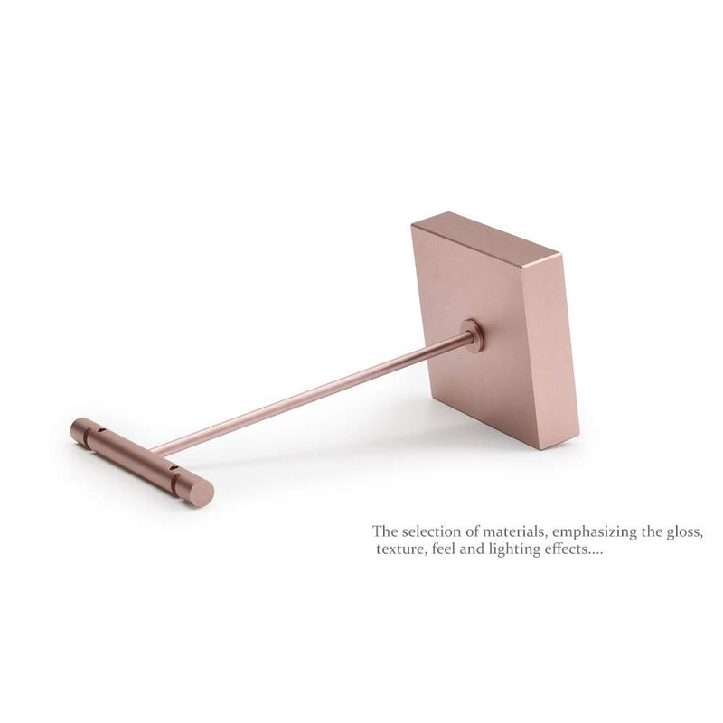 [Australia] - Oirlv Pure Metal T- Shape Earring Display Stand Showcase Organizer Earring Tree(Rose Gold) Rose Gold 