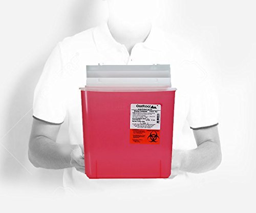 [Australia] - Oakridge 5 Quart - Sharps Disposal Container with Mailbox Style Lid 