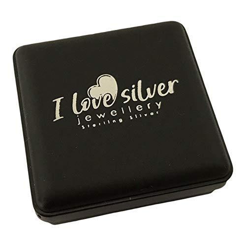 [Australia] - Brown Leopard Print Heart Sterling Silver Stud Earrings 7mm 
