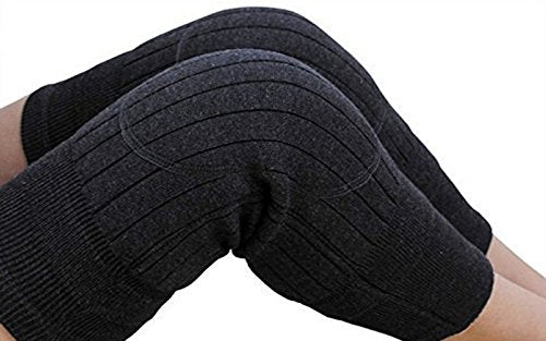 [Australia] - Unisex Cashmere Wool Knee Brace Pads Winter Warm Thermal Knee Warmers Sleeve for Women Men 