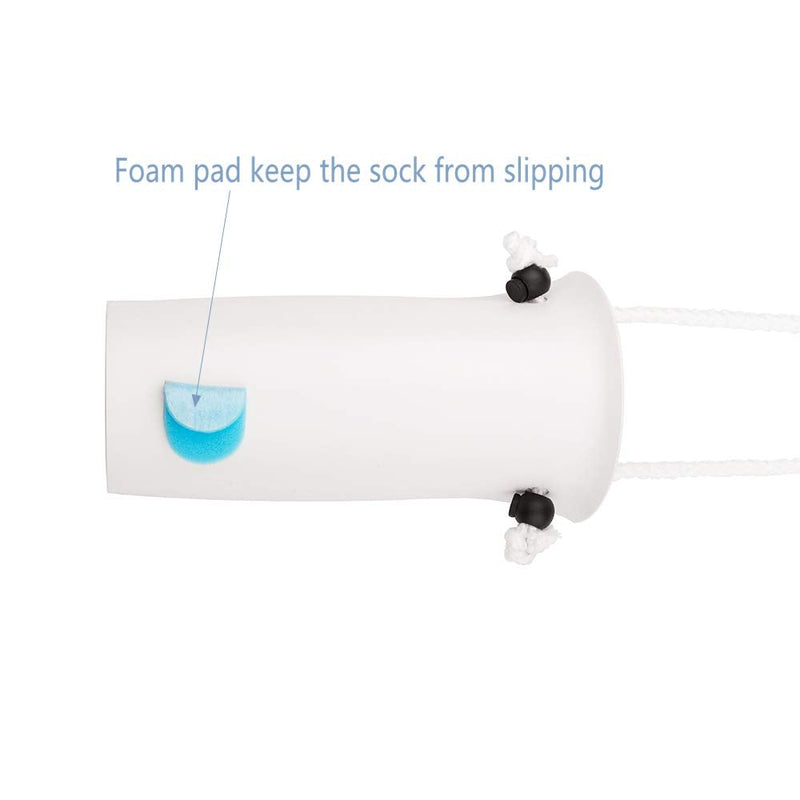 [Australia] - COW&COW Medium 4" Sock Aid with Foam Handles and Length Adjust Cord-Sock Assistant Device Medium Medium (Pack of 1) 