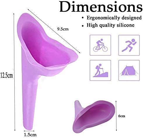 [Australia] - 2 PCS Portable Toilets Ladies Female Urinal Female Urination Device Standing up Pee Reusable Women Pee Funnel Portable Urinal for Travel Camping Toilet Outdoor 