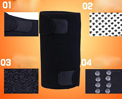 [Australia] - 1 Pair Unisex Upgraded Version Adjustable Self-Heating Knee Pads Magnetic Tourmaline Therapy Knee Support Brace Protector Arthritis Pain Relief Jiont Health Care Expert 